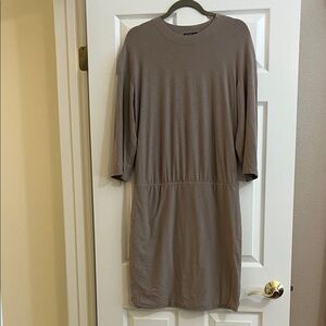 James Perse Light Tan Tee Shirt Dress